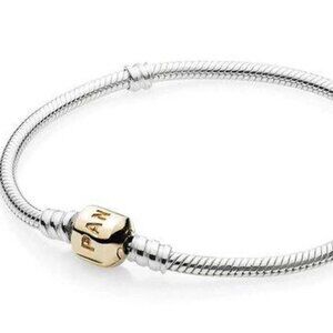Pandora Sterling Silver 14K Gold 7 inches/18cm Bracelet (590702HG)